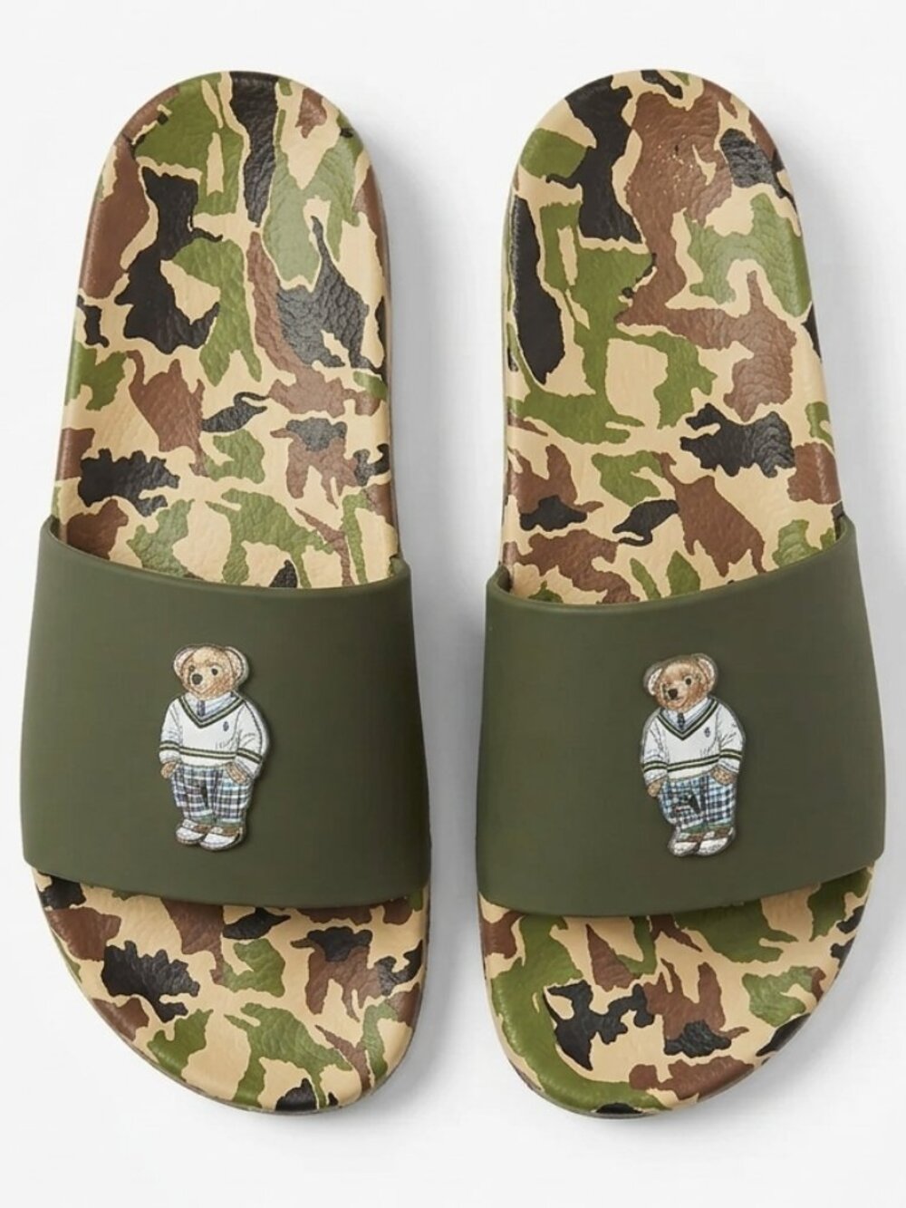 Polo Ralph Lauren Polo Bear Camouflage Slide Sandals